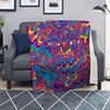 Psychedelic Face Blanket-grizzshop