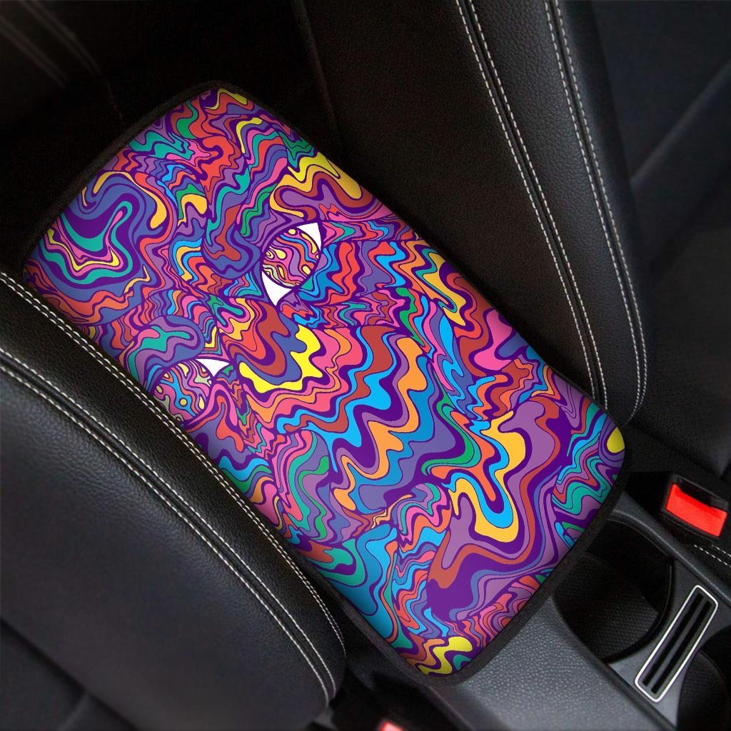 Psychedelic Face Car Console Cover-grizzshop