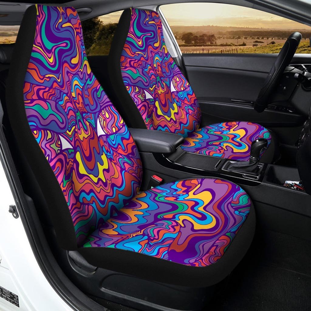 Psychedelic Face Car Seat Covers-grizzshop