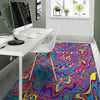 Psychedelic Face Floor Mat-grizzshop