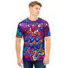 Psychedelic Face Men T Shirt-grizzshop