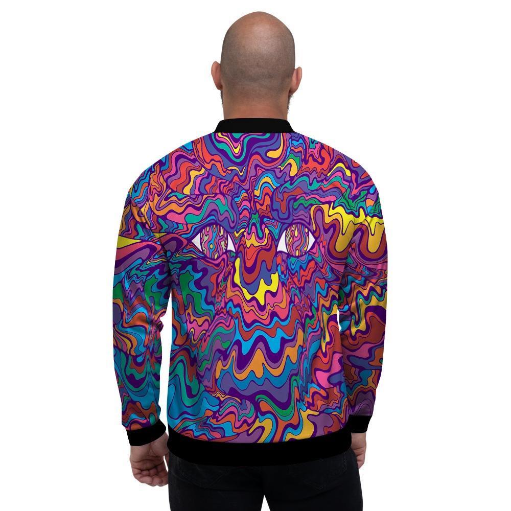 Psychedelic Face Men's Bomber Jacket-grizzshop