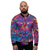 Psychedelic Face Men's Bomber Jacket-grizzshop