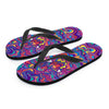 Psychedelic Face Men's Flip Flops-grizzshop