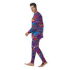 Psychedelic Face Men's Pajamas-grizzshop