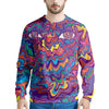 Psychedelic Face Men's Sweatshirt-grizzshop