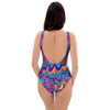 Psychedelic Face One Piece Swimsuite-grizzshop