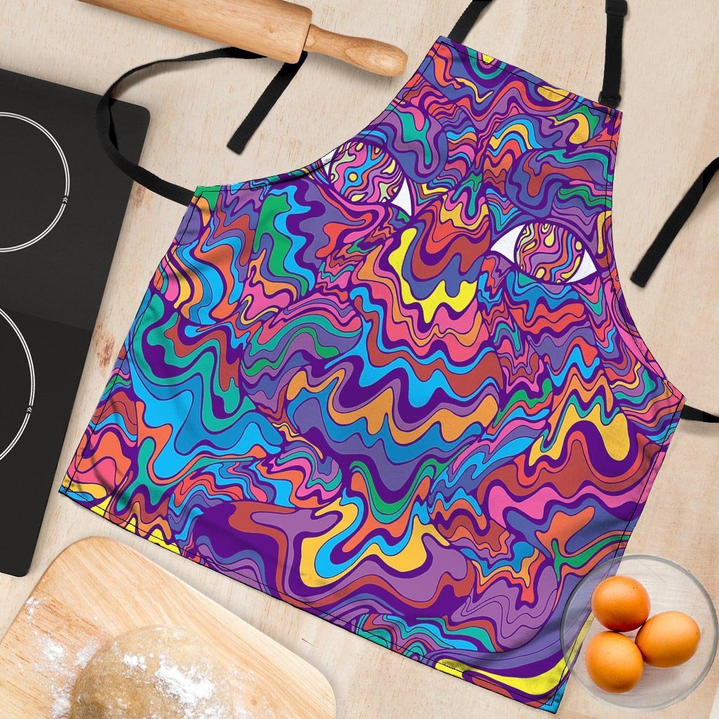 Psychedelic Face Women's Apron-grizzshop