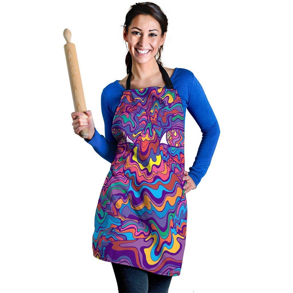 Psychedelic Face Women's Apron-grizzshop