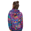 Psychedelic Face Women's Hoodie-grizzshop