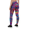 Psychedelic Face Women's Leggings-grizzshop