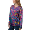 Psychedelic Face Women's Sweatshirt-grizzshop