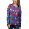 Psychedelic Face Women's Sweatshirt-grizzshop