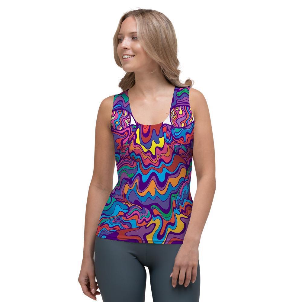 Psychedelic Face Women's Tank Top-grizzshop
