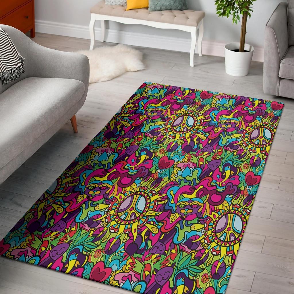 Psychedelic Floor Mat-grizzshop