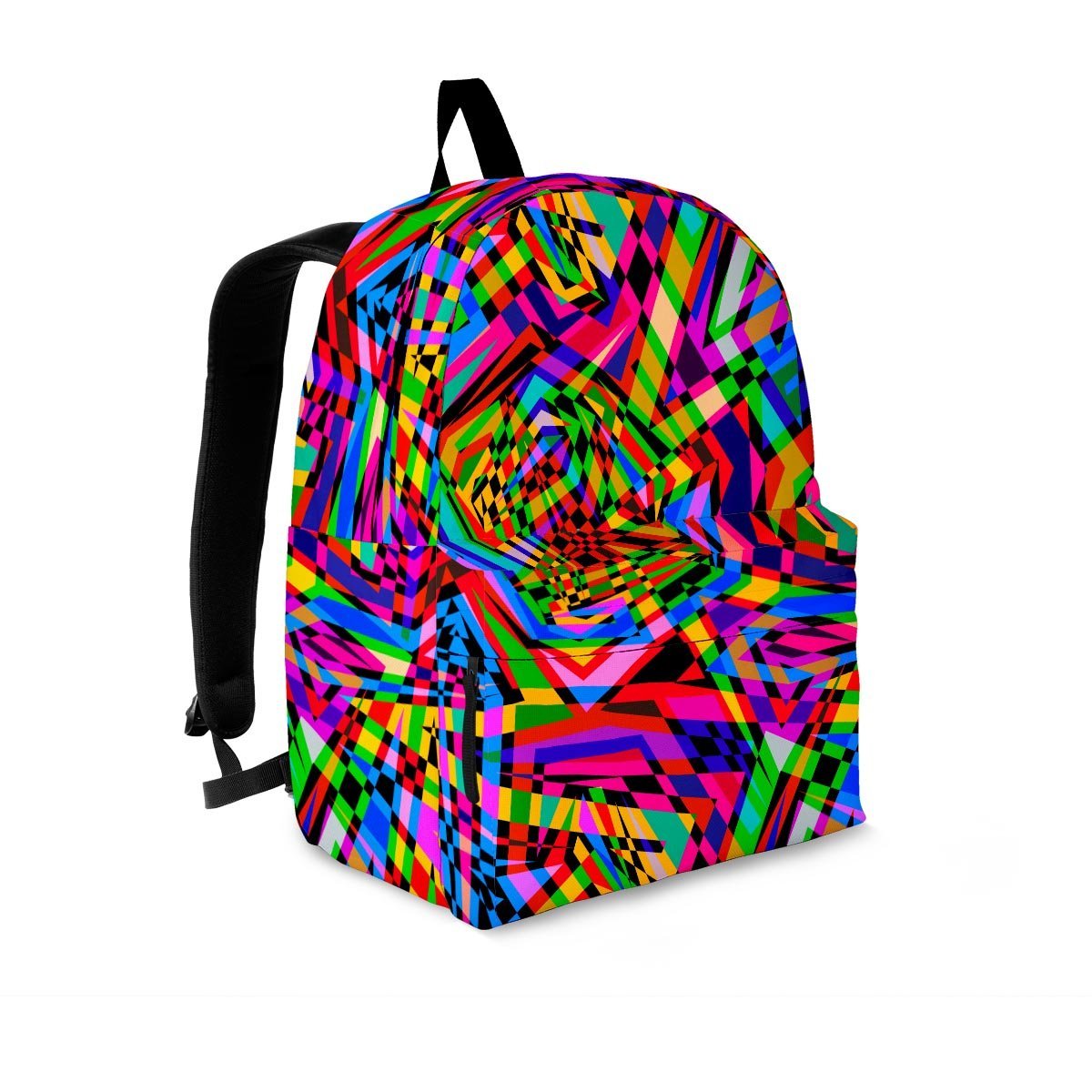 Psychedelic Geometric Multicolor Backpack-grizzshop
