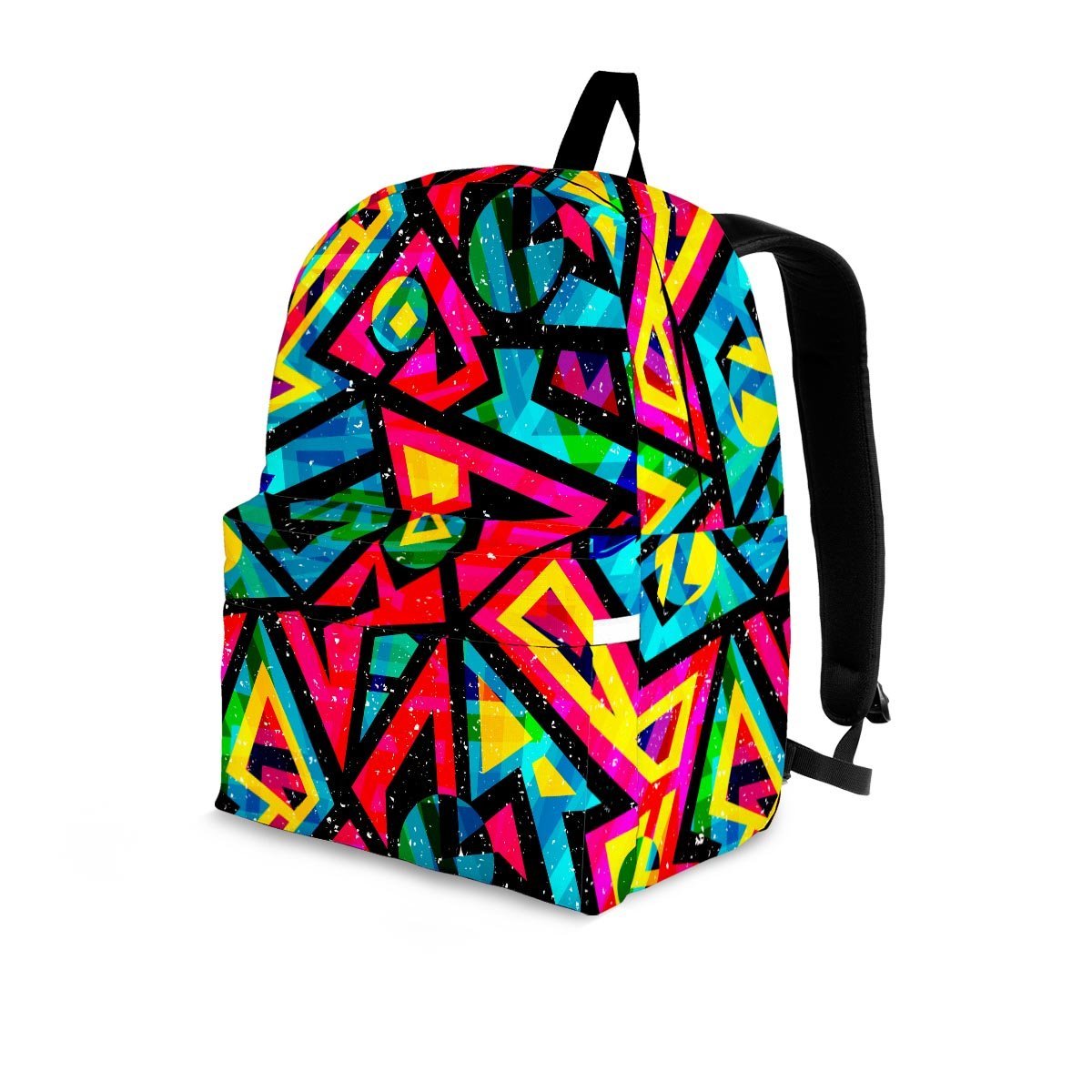 Psychedelic Geometric Print Backpack-grizzshop