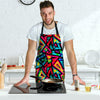 Psychedelic Geometric Print Men's Apron-grizzshop