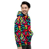 Load image into Gallery viewer, Psychedelic Geometric Print Men&#39;s Hoodie-grizzshop