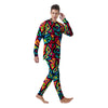 Psychedelic Geometric Print Men's Pajamas-grizzshop