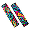 Psychedelic Geometric Print Seat Belt Cover-grizzshop