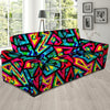 Psychedelic Geometric Print Sofa Cover-grizzshop