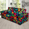 Psychedelic Geometric Print Sofa Cover-grizzshop