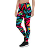 Psychedelic Geometric Print Women's Leggings-grizzshop