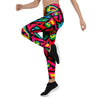 Psychedelic Geometric Print Women's Leggings-grizzshop