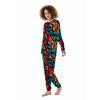 Psychedelic Geometric Print Women's Pajamas-grizzshop