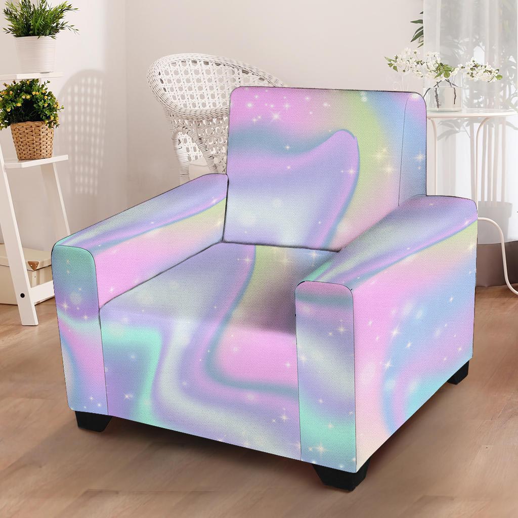 Psychedelic Holographic Armchair Cover-grizzshop