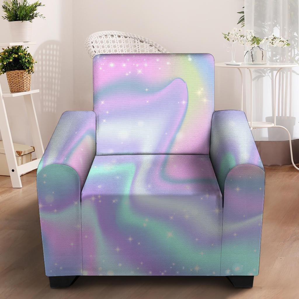 Psychedelic Holographic Armchair Cover-grizzshop