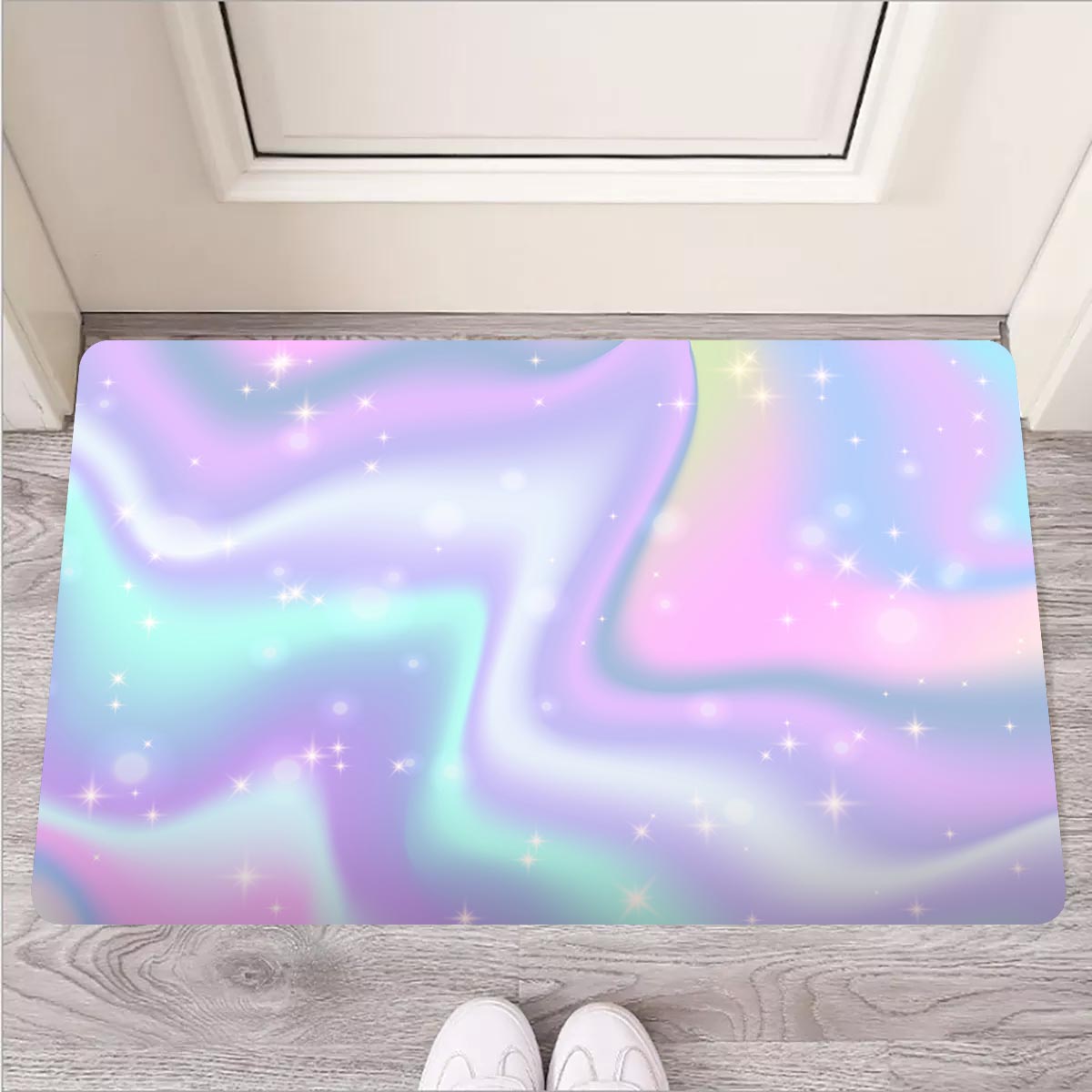 Psychedelic Holographic Door Mat-grizzshop