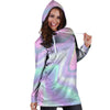 Psychedelic Holographic Hoodie Dress-grizzshop