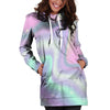 Psychedelic Holographic Hoodie Dress-grizzshop