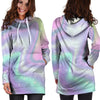 Psychedelic Holographic Hoodie Dress-grizzshop