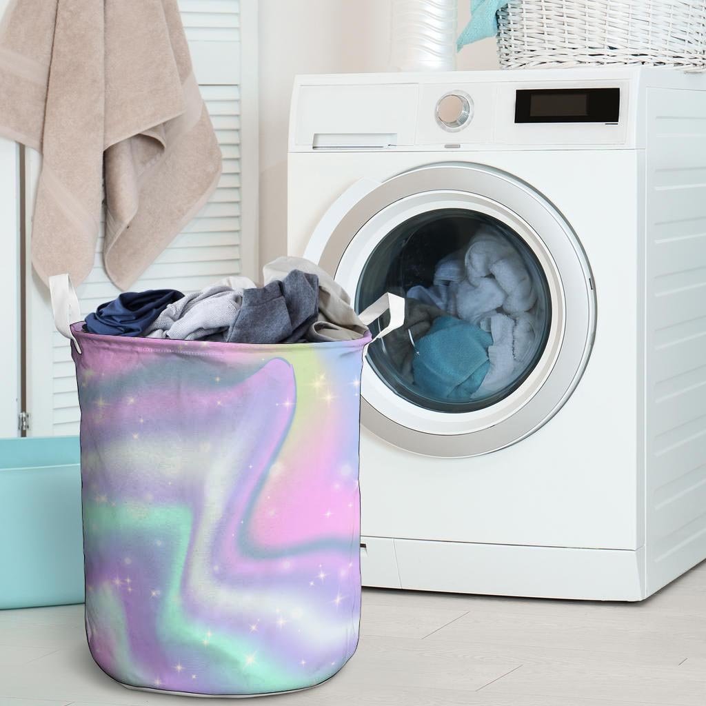 Psychedelic Holographic Laundry Basket-grizzshop