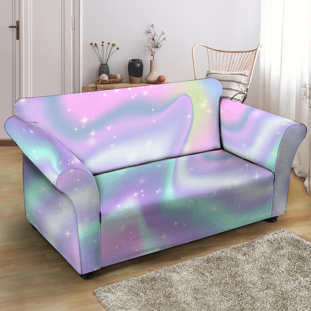 Psychedelic Holographic Loveseat Cover-grizzshop