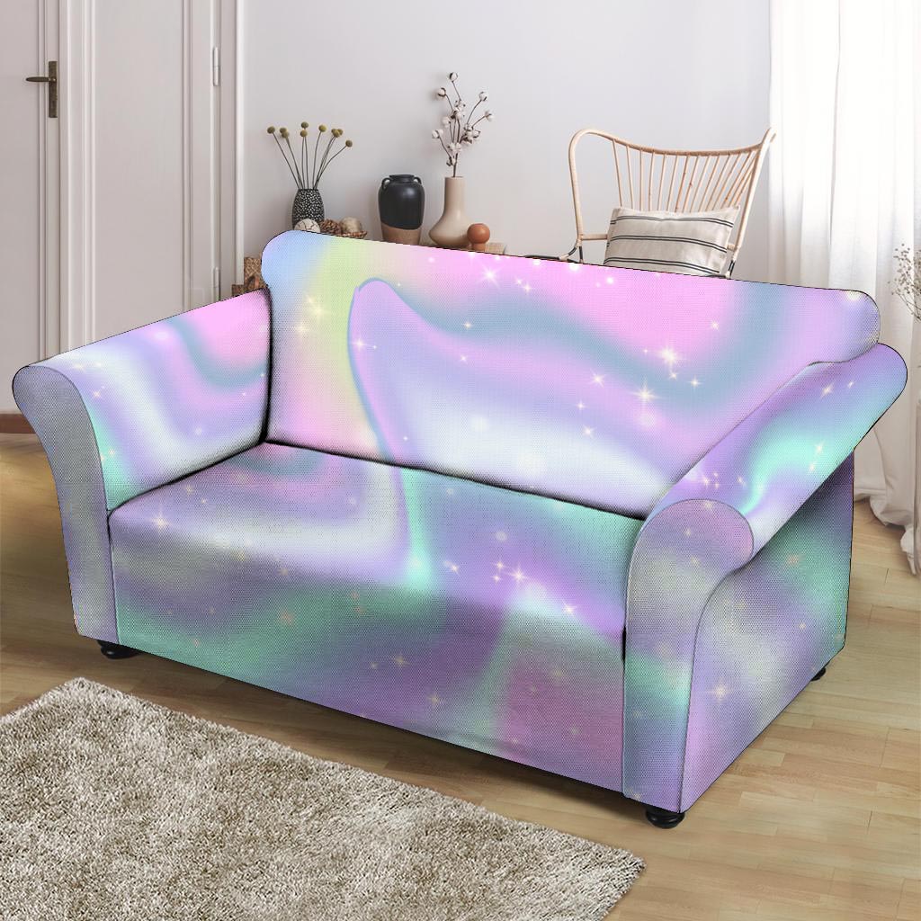 Psychedelic Holographic Loveseat Cover-grizzshop