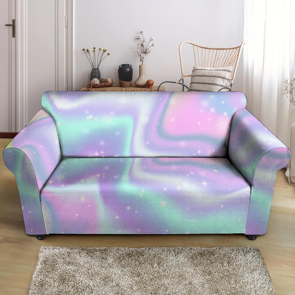 Psychedelic Holographic Loveseat Cover-grizzshop