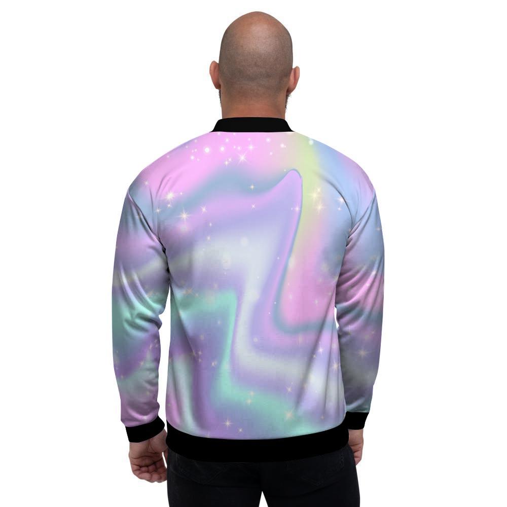 Psychedelic Holographic Men's Bomber Jacket-grizzshop