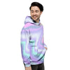 Psychedelic Holographic Men's Hoodie-grizzshop