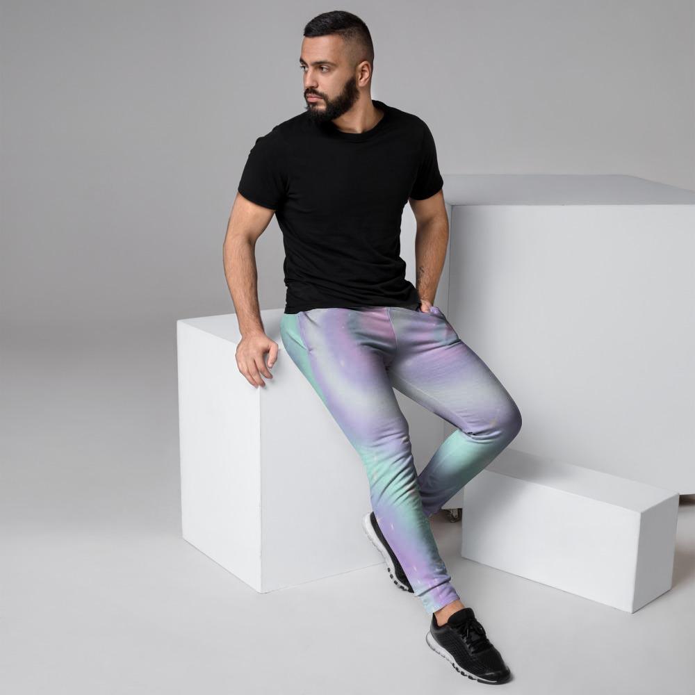 Psychedelic Holographic Men's Joggers-grizzshop