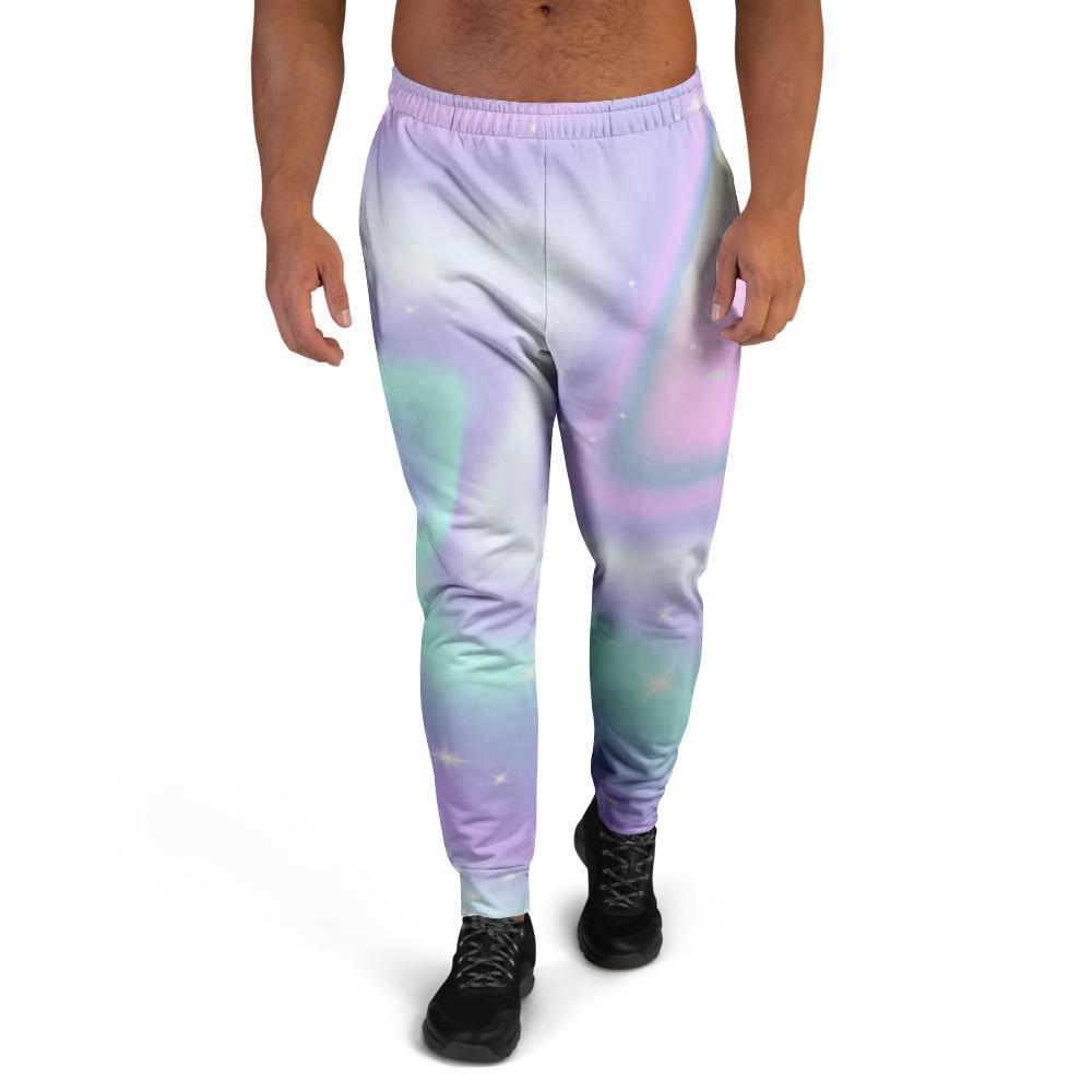 Psychedelic Holographic Men's Joggers-grizzshop