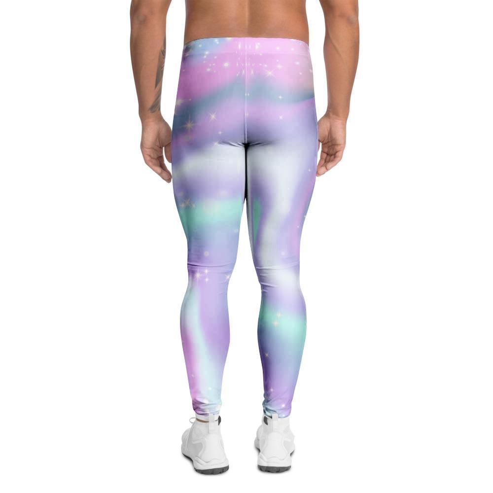 Psychedelic Holographic Men's Leggings-grizzshop