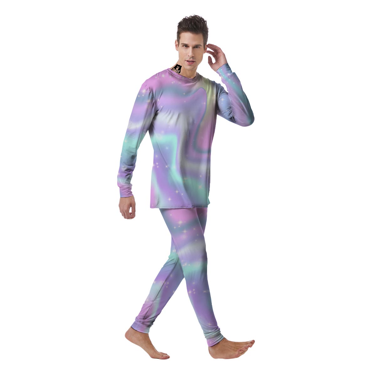 Psychedelic Holographic Men's Pajamas-grizzshop