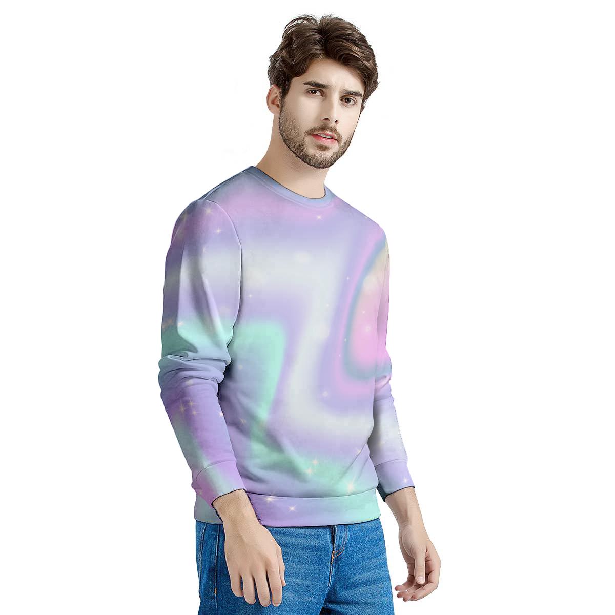 Psychedelic Holographic Men's Sweatshirt-grizzshop