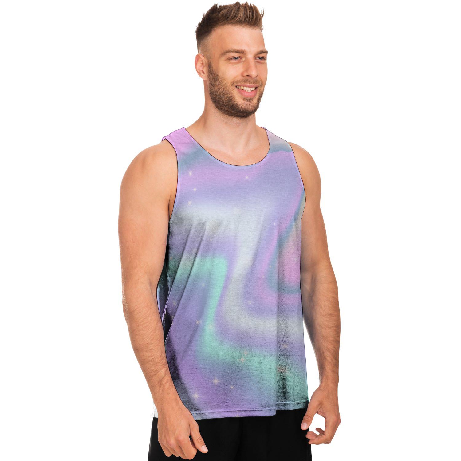 Psychedelic Holographic Men's Tank Tops-grizzshop