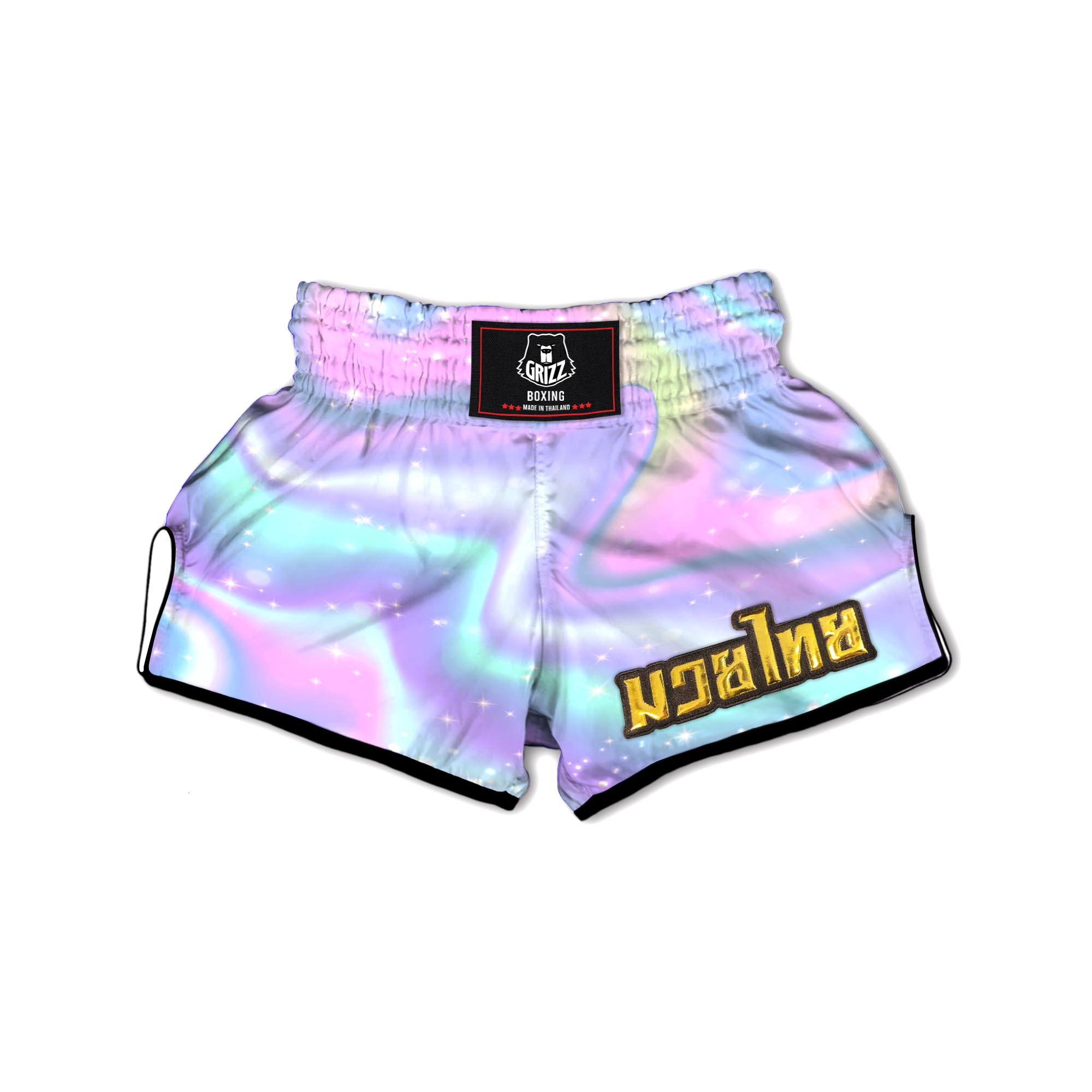 Psychedelic Holographic Muay Thai Boxing Shorts-grizzshop