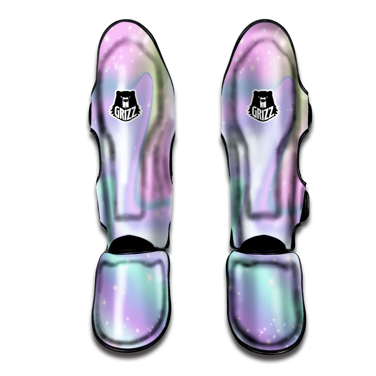 Psychedelic Holographic Muay Thai Shin Guard-grizzshop